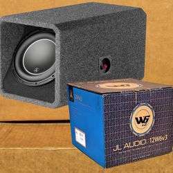 🚨 No Credit Needed 🚨 JL Audio W6 W6v3 Series Ported Enclosure 1200 Watts 12" Dual Voice Coil Subwoofer HO112-W6v3 🚨 Payment Options Available 🚨