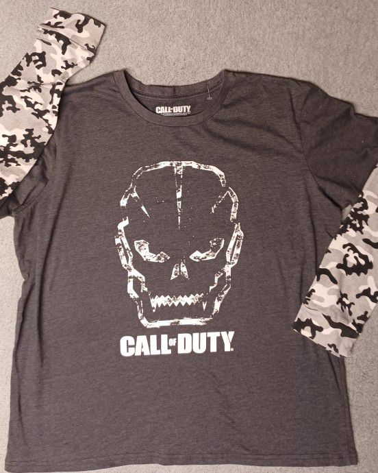 Men's Size Xlarge Call Of Duty Long Sleeve Camo Shirt 2016