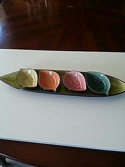Pier 1 Stoneware Serving/dipping tray