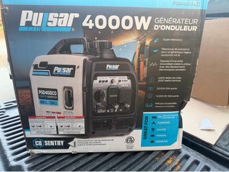 Pulsar 4,000-Watt Super Quiet Gasoline Powered Inverter Generator with Recoil Start and CO Alert