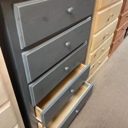 Pinewood  Dresser  5 drawer  Grey 