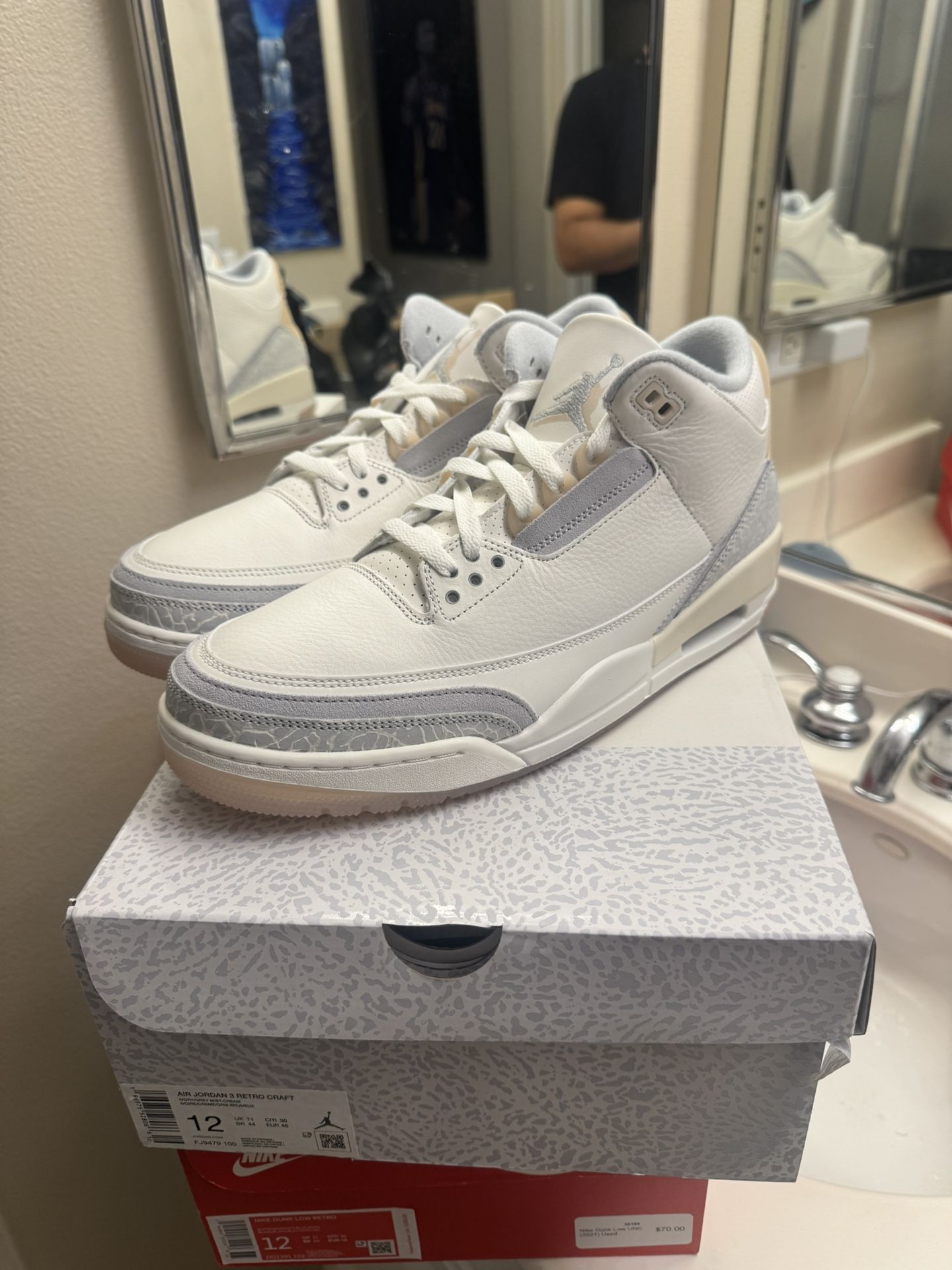 Men’s Retro Jordan 3 Size 12 New