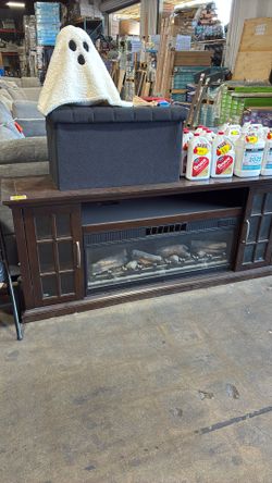 Tv Console With Electric Fireplace 