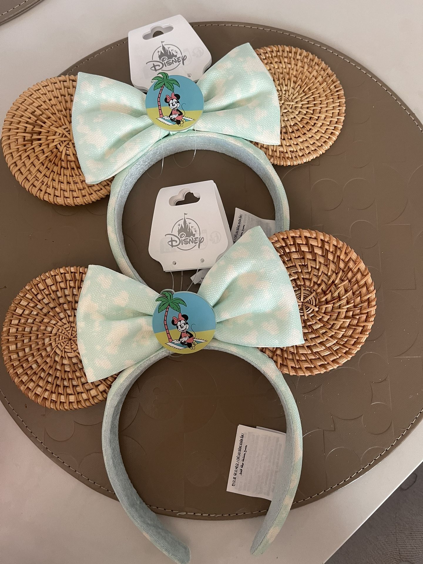 Disney Parks 2024 Minnie Mouse Summer Time‎ Ears Headband BNWT  b41 2024 Disney Minnie Mouse Summer Ears Headbands main image 3