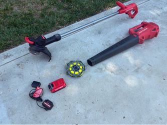 Craftsman V20 Combo Kit cordless weed  Trimmer and Leaf Blower w GOOD Battery and Charger