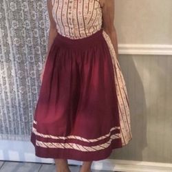 Original German Alphorn Dirndl - medium - Authentic and not a costume. Perfect for October fest! 🍺 It Also Comes With A Blouse!