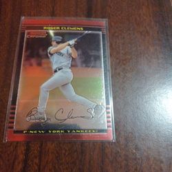 Roger Clemens Bowman Chrome 
