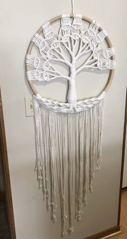 Large tree of life macrame wall hanging