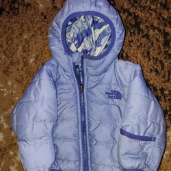 northface coat 6 month reversible 