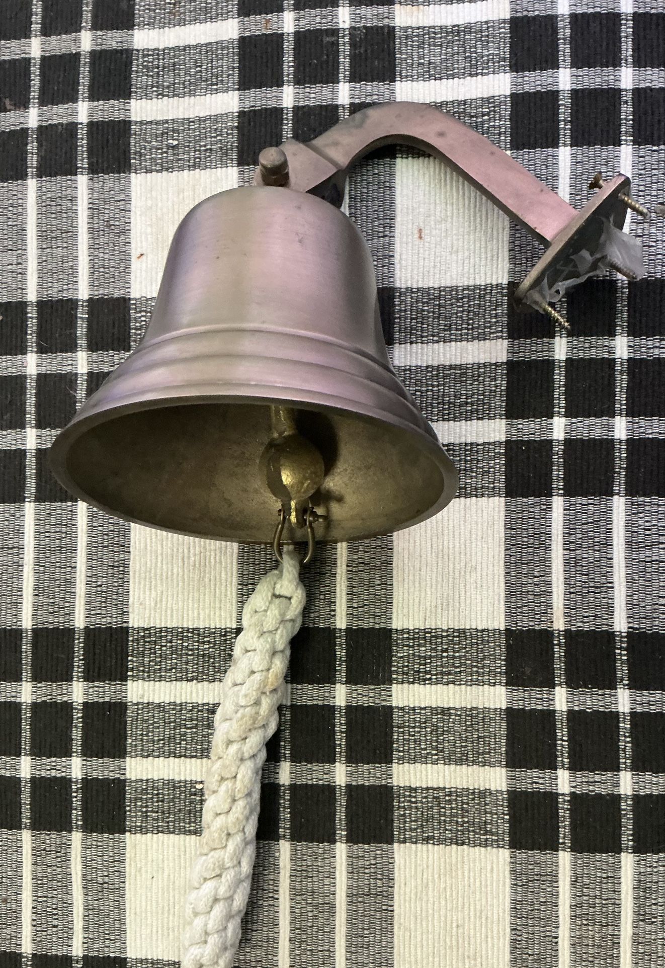 Heavy 5” Wall Hanging Nautical Ship Bell w/Rope Pull String
