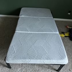 Twin Bed With Folding Mattress 