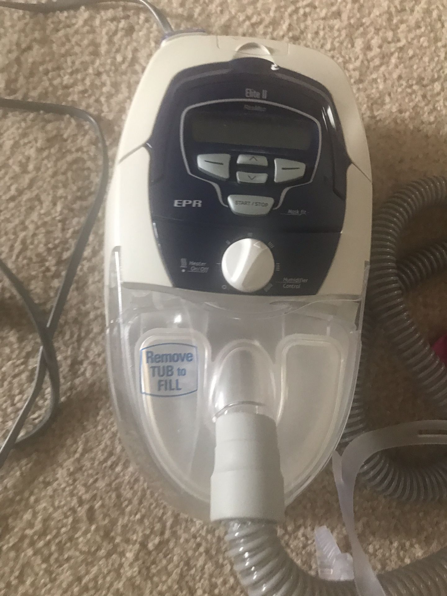 CPAP machine with hoses and masks - Elite II