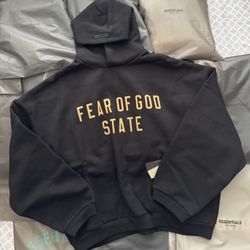 New Essentials Fear Of God State Fleece Hoodie XL