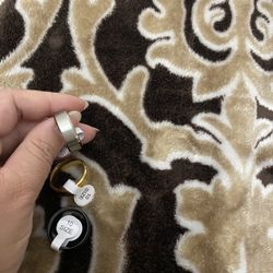 Mens Fashion Stainless Steel Wedding Band Size 10