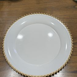 Charger Plates-gold and white