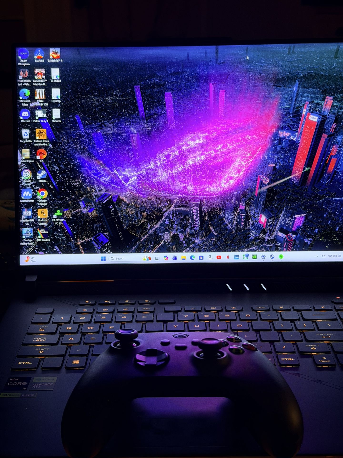 ASUS ROG Strix Scar 16 (2023) Gaming Laptop, 16” Nebula HDR QHD 240Hz/3ms, 1100 nits, Mini LED, GeForce RTX 4090, Intel Core i9-13980HX, 32GB DDR5, 2T