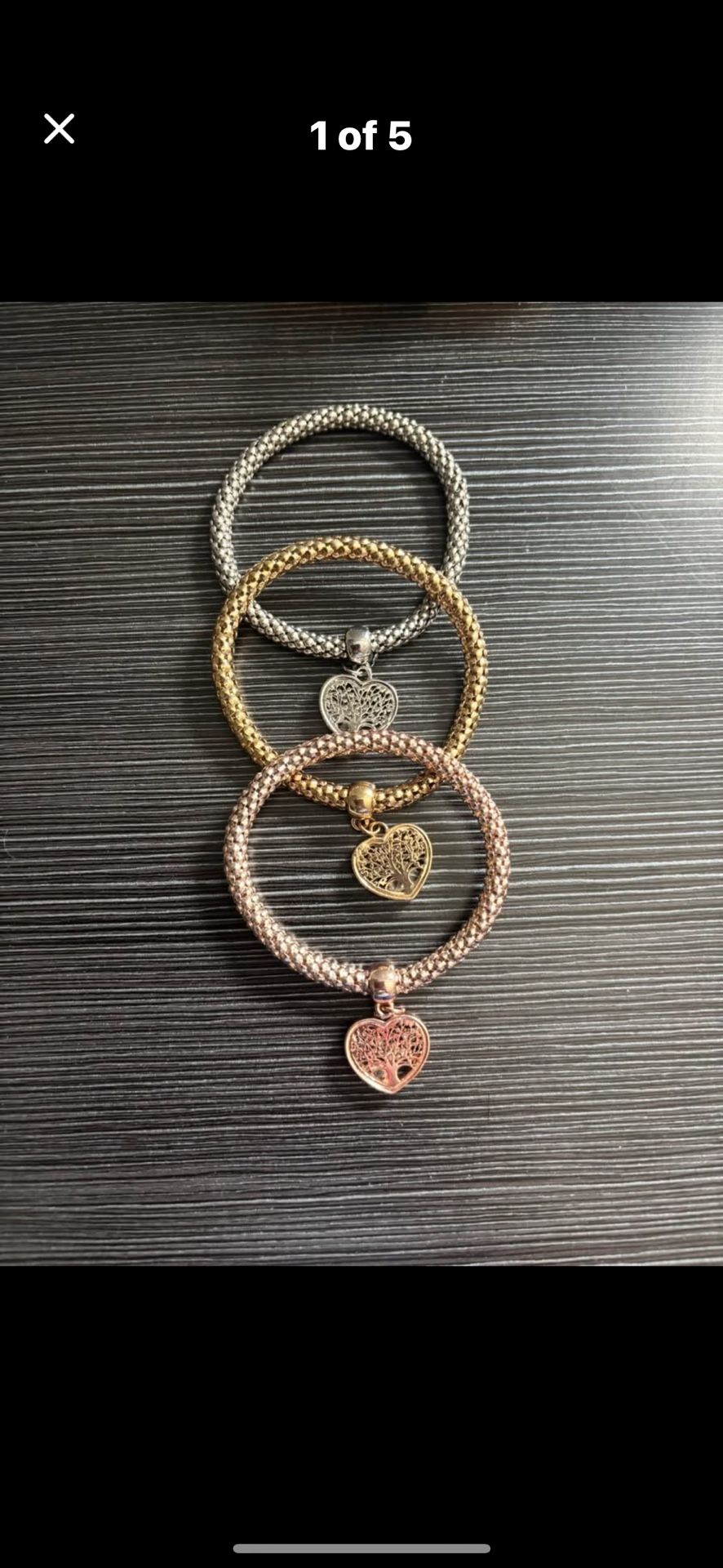 NEW IN BOX/BAG Aphrodites 3 Color Stretch Bracelets