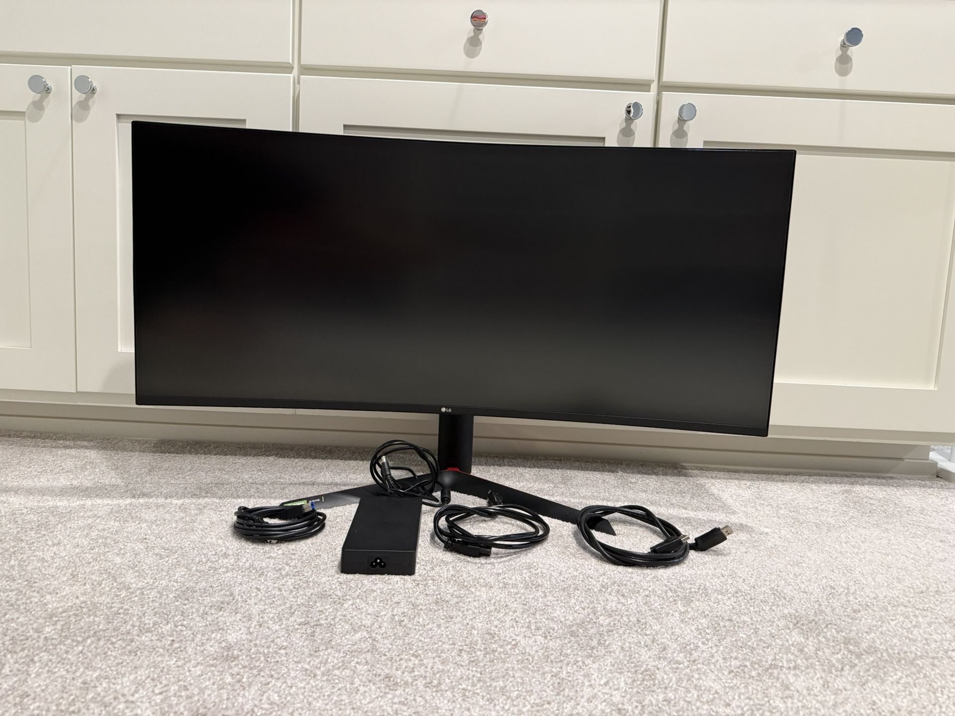 LG 38GL950G-B 38” UltraGear Nano IPS 1ms Curved Monitor Gaming 144hz Refresh And G-SYNC