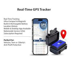 Brickhouse GPS Vehicle Tracker – Real-Time 4G Tracking, Magnetic, Compact, 
Reliable