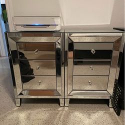 Mirrored Night Stands 