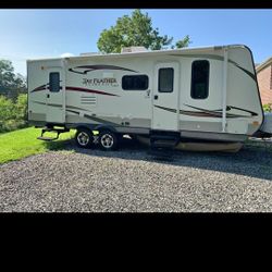 2013 Jayco Jayfeather 23m Pull Behind Travel Trailer With Bunk Beds
