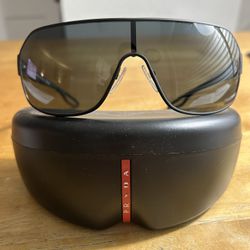 Prada Linea Rossa Men's 0PS 52QS Black sunglasses