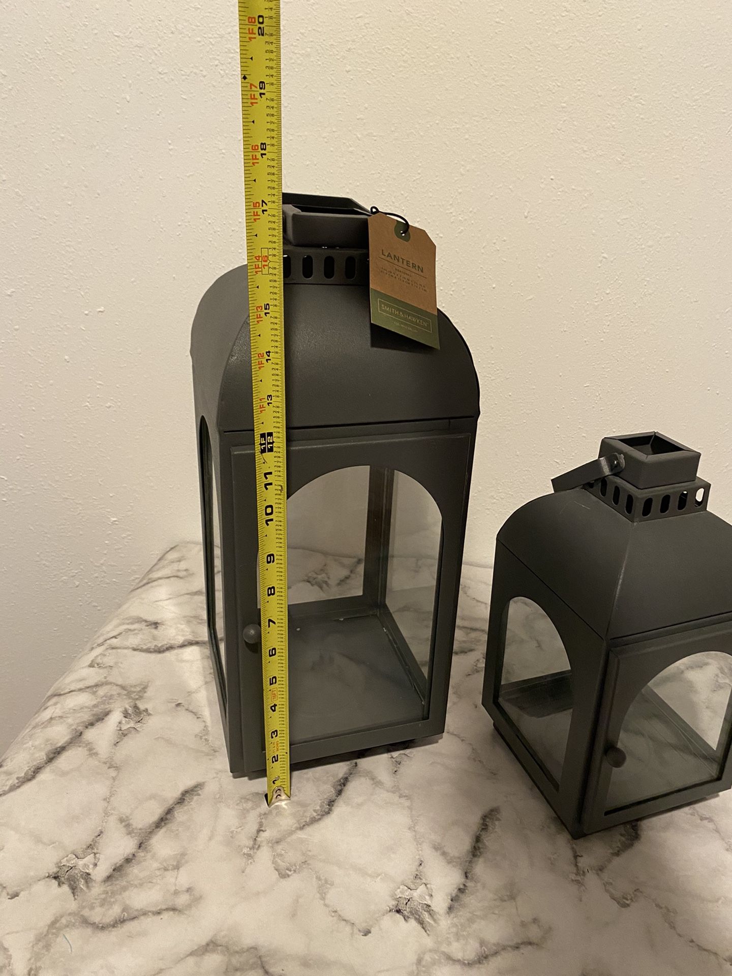 Set Of Two Smith And Hawken Matching Lanterns