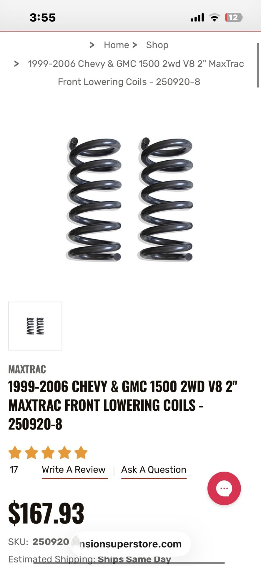 Front Drop Kit Parts And Rear 99-06 Sierra Or Silverado