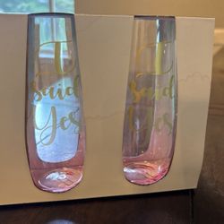 Engagement Glasses “I Said Yes”