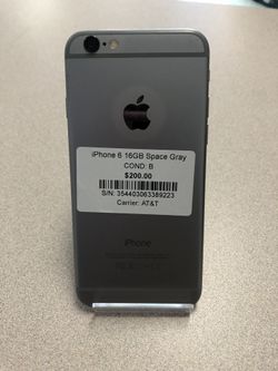 SPACE GRAY IPHONE 6 WITH 16GB! (AT&T,CRICKET,NET10,H2O,STARIGHT TALK,TracFone)