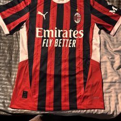 Ac milan soccer jersey medium