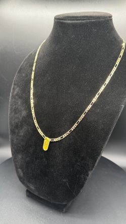 ✨ 24” Figaro Link Chain – 4mm – 14K Gold Plated ✨
