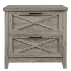 Insignia™ - 2-Drawer File Cabinet - Dark Oak