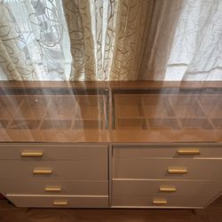 Glass Top Dresser 