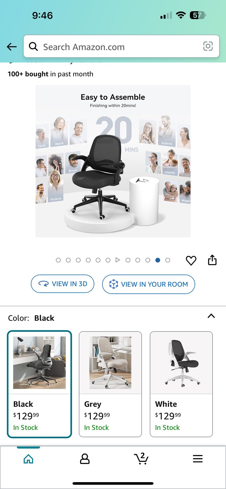 Hbada Office Chair $50