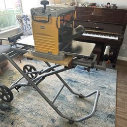 Rigid miter saw utility table w/ dewalt Dw734 planer excellent condition