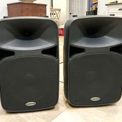 (2) PRO 15” 🔈2-way 400w Active/powered  Bluetooth Speakers