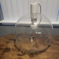 Lamp. Glass.  Globe shape