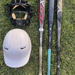 Baseball Bat Helmet Mask BBCOR USA Softball Catcher