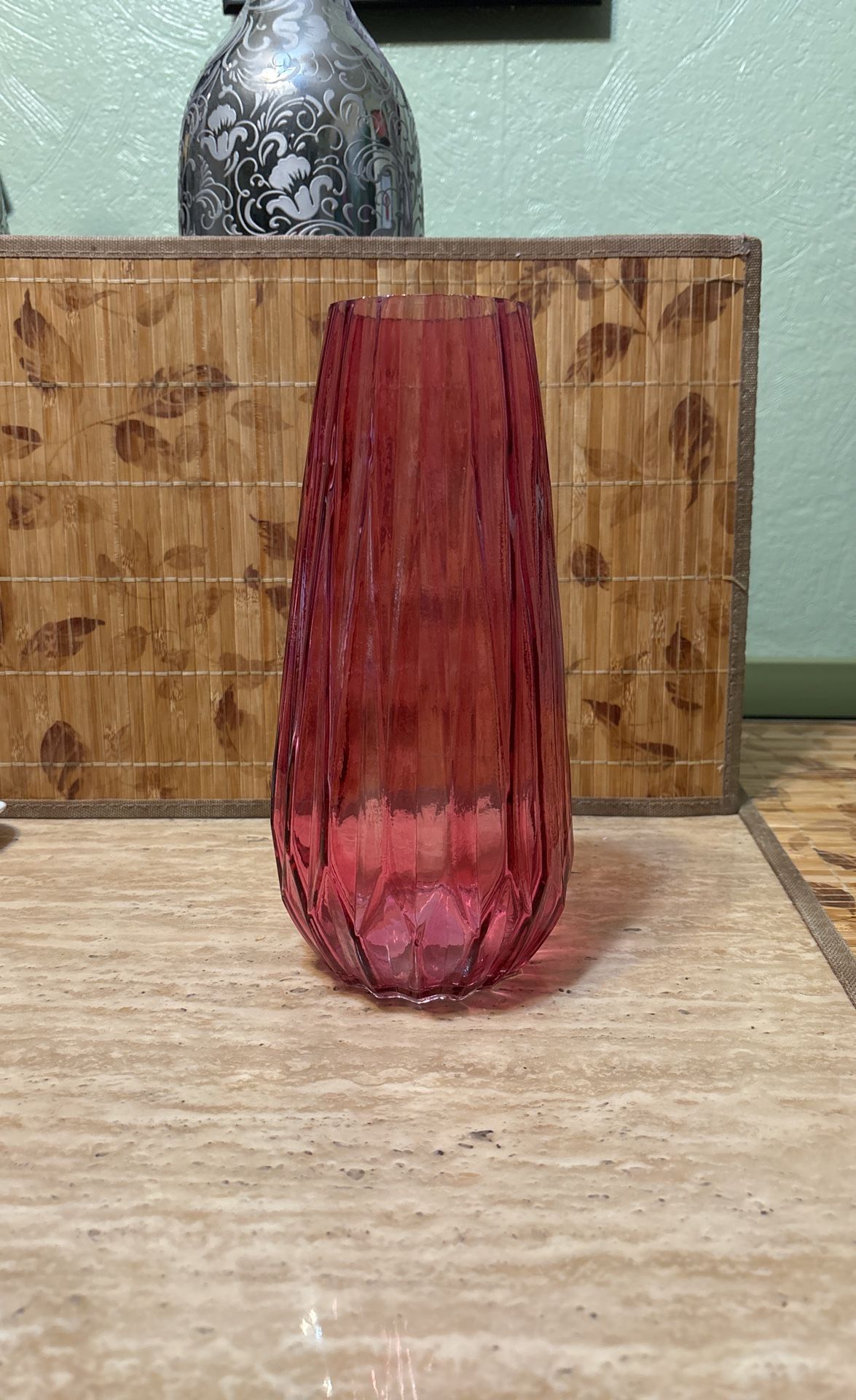 New  Pink Vase For Tall Flowers