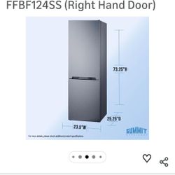  refrigerator and freezer.