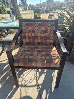 brown Dania accent chair