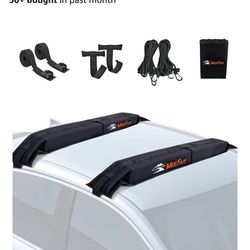 Car Soft Roof Rack Pads Luggage Carrier System for Kayak Surfboard SUP Canoe