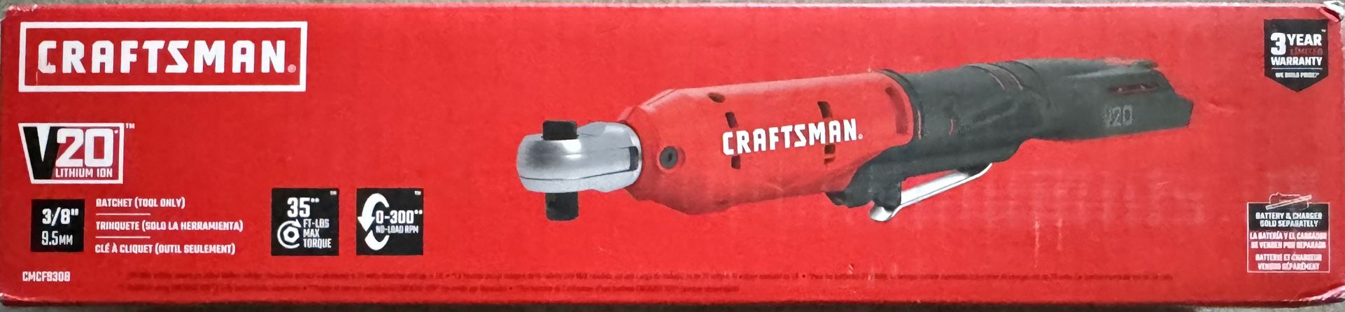 3/8 V20 Cordless Ratchet