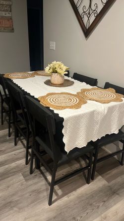 Brand new dining table with 6 chairs