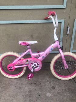 Girl’s 16” frame princess bicycle