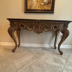 Cabriole Style Console Entry Table