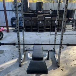 Bench Rack And Bar Set