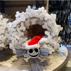 DisneyParks The Nightmare Before Christmas Jack Skellington Bones Wreath
