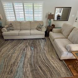 Couch and Loveseat set $375 OBO (Rug $195 OBO)